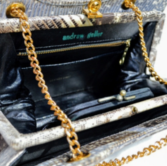 Vintage 50s-60s Andrew Gellar Lizard handbag. - Picture 4 of 5